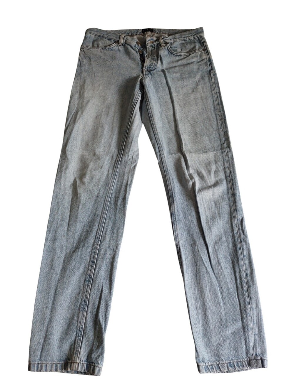 Asket 30x32 100% Organic Cotton Light Wash Button Fly Jeans
